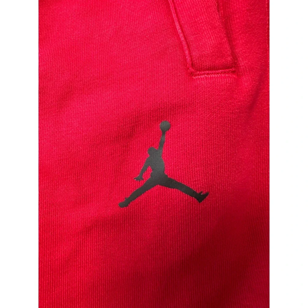 Jordan Dri-FIT Mens Joggers Red Fleece Sweatpants Jumpman Size Medium